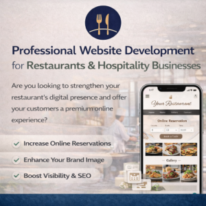 Professional Digital Solution for Restaurants Hospitality Businesses