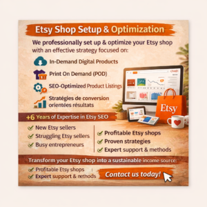 Etsy SEO, Print on Demand & Digital Products