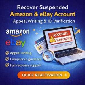 Recover Your Suspended Amazon or eBay Account Quickly & Professionally