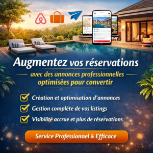 Boostez vos réservations avec des annonces professionnelles optimisées
