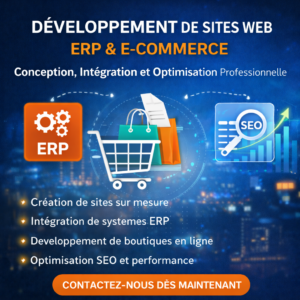 Création et Développement de Sites ERP & E-commerce Performants