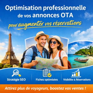 Optimisation professionnelle de vos annonces OTA pour générer plus de réservations