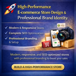 High-Performance E-commerce Store Design Professional Brand Identity