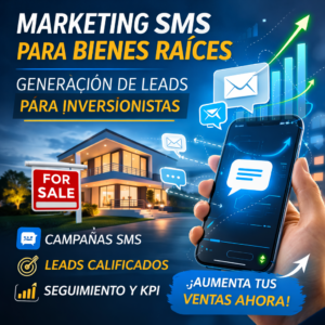 Marketing SMS para Bienes Raíces  Generación de Leads para Inversionistas