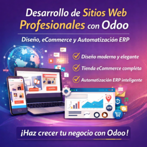 Desarrollo Profesional de Sitios Odoo Diseño, eCommerce y Automatización ERP