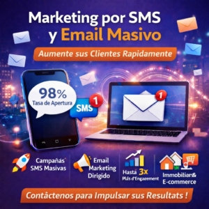 Servicios de Marketing por SMS y Email Masivo para Aumentar sus Clientes